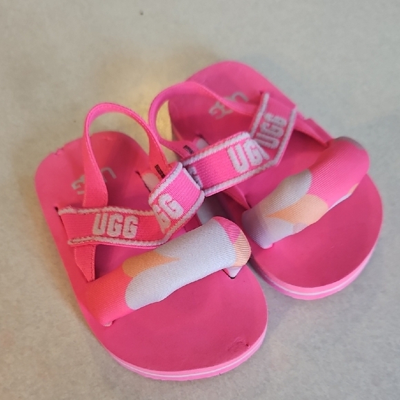 Ugg Pink Baby Sandals - Picture 1 of 11